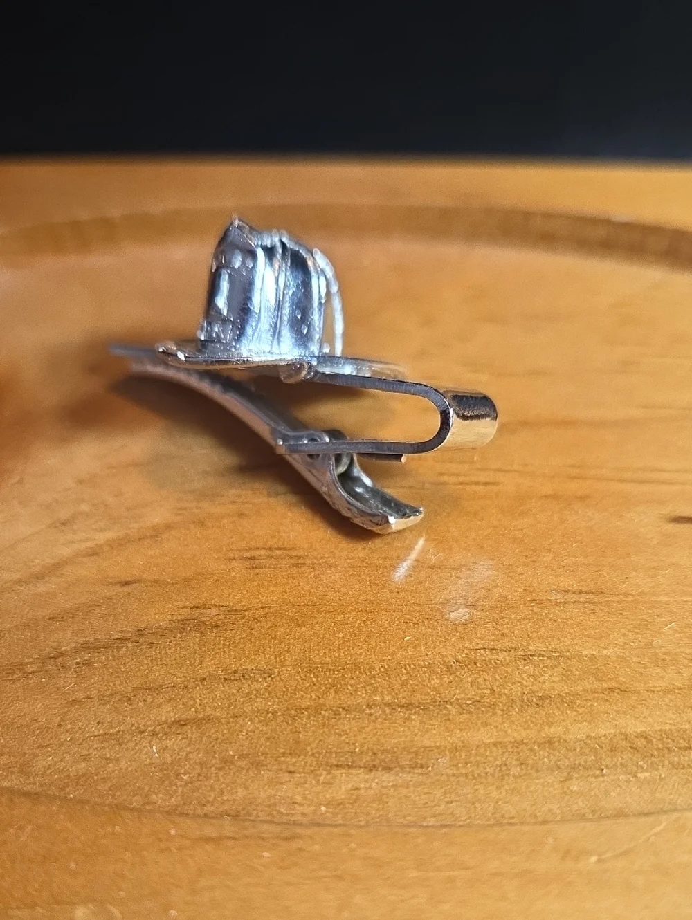 Hook Fast Providence R I Silver-tone Firefighter Helmet Tie Clip -